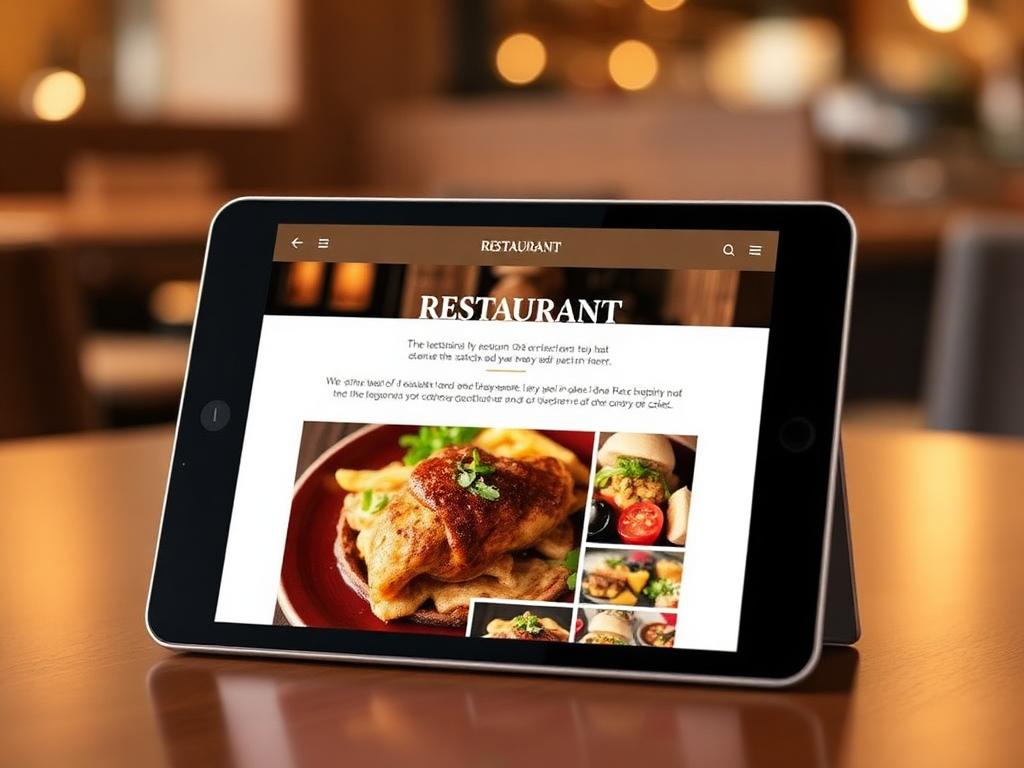 Mockup del sitio Restaurante demo — Carta digital